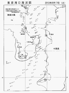 東京湾口海況図(2013/08/17)