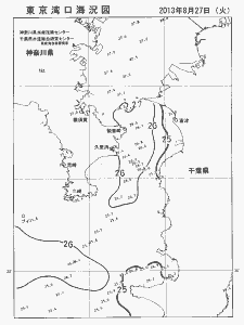 東京湾口海況図(2013/08/27)