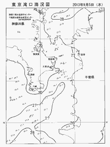 東京湾口海況図(2013/09/05)