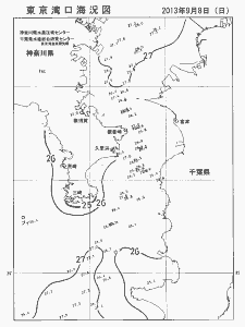 東京湾口海況図(2013/09/08)