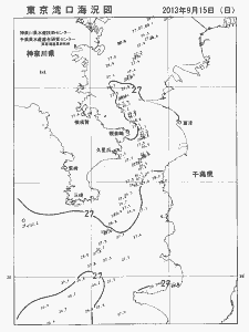 東京湾口海況図(2013/09/15)