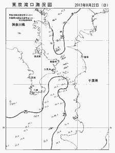 東京湾口海況図(2013/09/22)