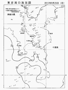 東京湾口海況図(2013/09/29)