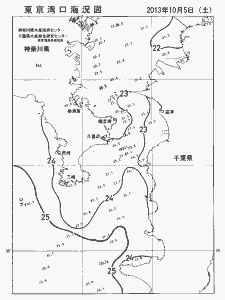 東京湾口海況図(2013/10/05)