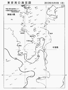 東京湾口海況図(2013/10/06)