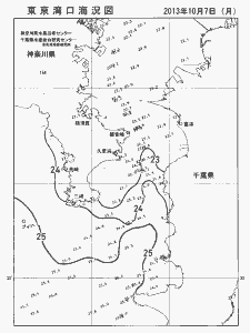 東京湾口海況図(2013/10/07)