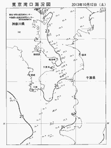 東京湾口海況図(2013/10/12)