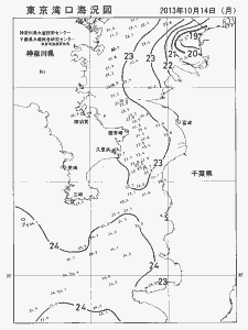 東京湾口海況図(2013/10/14)