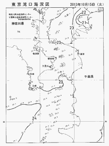 東京湾口海況図(2013/10/15)
