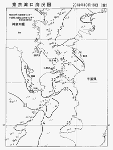 東京湾口海況図(2013/10/18)