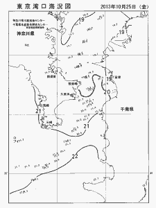 東京湾口海況図(2013/10/25)