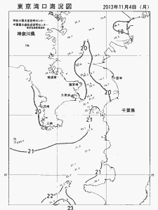 東京湾口海況図(2013/11/04)