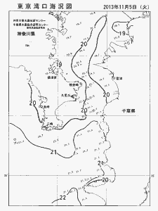 東京湾口海況図(2013/11/05)