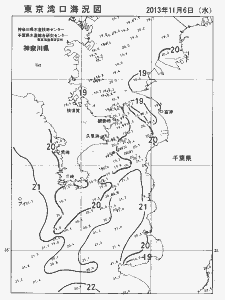 東京湾口海況図(2013/11/06)