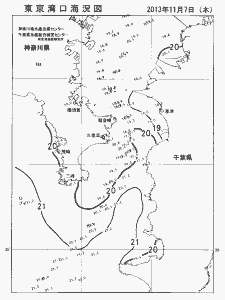 東京湾口海況図(2013/11/07)