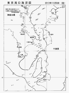 東京湾口海況図(2013/11/08)