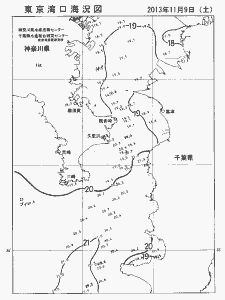 東京湾口海況図(2013/11/09)