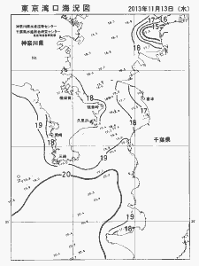 東京湾口海況図(2013/11/13)