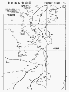 東京湾口海況図(2013/11/17)