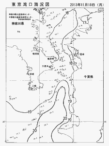 東京湾口海況図(2013/11/18)
