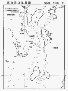 東京湾口海況図(2013/11/22)