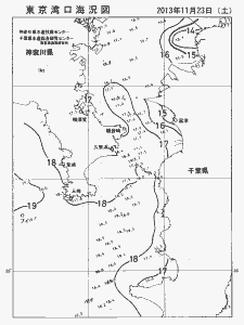 東京湾口海況図(2013/11/23)