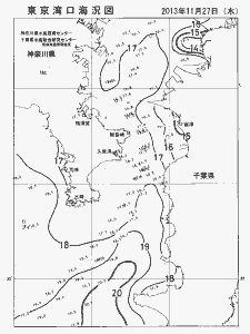 東京湾口海況図(2013/11/27)