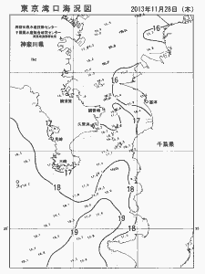 東京湾口海況図(2013/11/28)