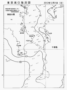 東京湾口海況図(2013/12/01)