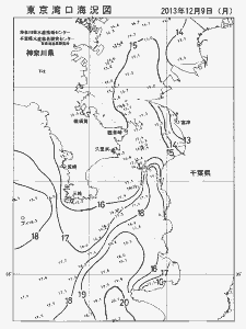 東京湾口海況図(2013/12/09)