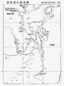 東京湾口海況図(2013/12/16)