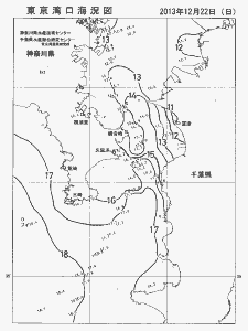 東京湾口海況図(2013/12/22)