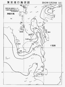 東京湾口海況図(2013/12/24)