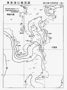 東京湾口海況図(2013/12/25)