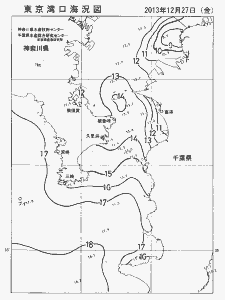 東京湾口海況図(2013/12/27)