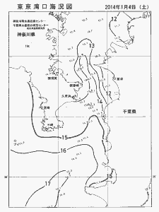 東京湾口海況図(2014/01/04)