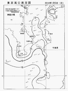東京湾口海況図(2014/01/05)