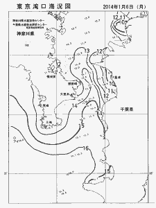 東京湾口海況図(2014/01/06)