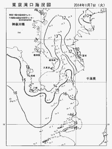 東京湾口海況図(2014/01/07)