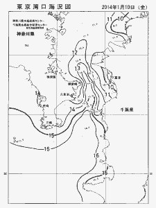 東京湾口海況図(2014/01/10)
