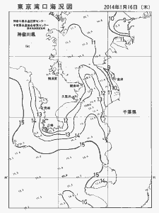 東京湾口海況図(2014/01/16)