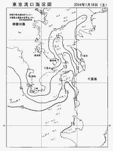 東京湾口海況図(2014/01/18)