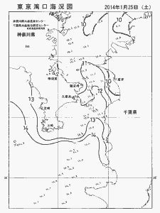 東京湾口海況図(2014/01/25)