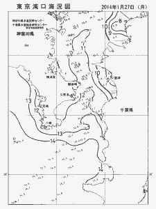 東京湾口海況図(2014/01/27)