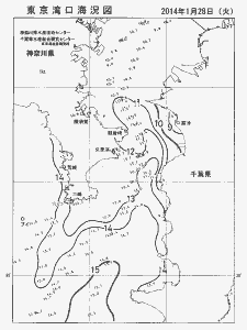 東京湾口海況図(2014/01/28)