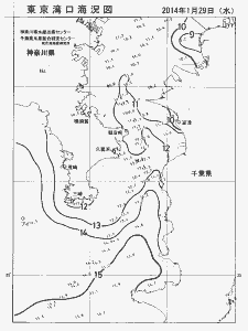 東京湾口海況図(2014/01/29)