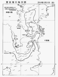 東京湾口海況図(2014/01/31)