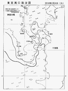 東京湾口海況図(2014/02/04)
