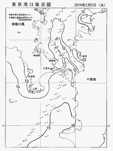 東京湾口海況図(2014/02/05)