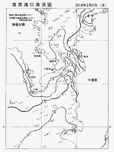 東京湾口海況図(2014/02/06)